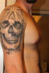 Iron Cross Skull tattoo