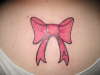 Pink Bow Tie tattoo