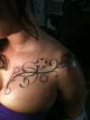 flower start shoulder tattoo tattoo