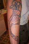 mermaid tail cont. tattoo
