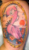 Mandy's Flamingo tattoo