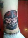 Skull dart vader tattoo