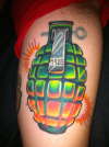 grenade tattoo