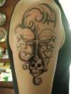 skulls and cross tattoo