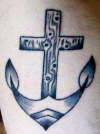 Anchor Cross tattoo