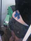 Blue Bow tattoo