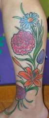 Bouquet tattoo