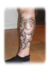 Leg Tribal tattoo