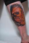 chewbacca portrait tattoo