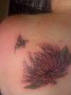 flower/bee tattoo