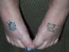 Feet Butterflies tattoo