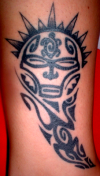 polynesian self tattooed