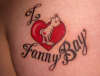 I heart Fanny Bay tattoo