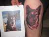 Husky Dog Portrait tattoo