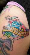 PBR "What'll You Have?" tattoo