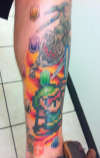 Zelda rupees and background tattoo