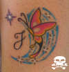 borboleta rosa tattoo
