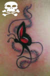 borboleta vermelha tattoo