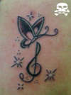 fada mais clave de sol tattoo