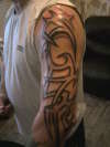 first full tribal arm tattoo