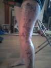 leg piece tattoo