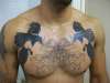 Magpie Heart Chest Piece tattoo