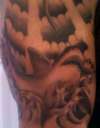 Shark dancing under the sun! tattoo