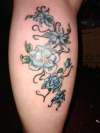 floral tattoo