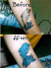 Before and After pic tattoo