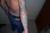 Angel and Church. tattoo