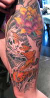 koi and lotus tattoo