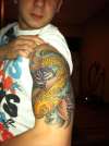 koi half sleeve tattoo