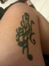 music tattoo