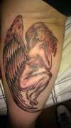 praying angel tattoo