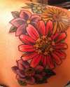 Back Shoulder - Flowers tattoo