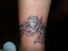 Black Rose Anklet tattoo