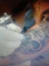 COVERING UP MY OLD TATTOOS WITH SKULLS AND SPIDER WEBS..