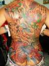 Asian flavour full back Tattoo