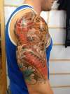 Koi Peony Sleeve tattoo