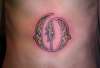M.O.B. money over bitches mob tattoo, O first