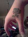 My Hatchet Girl (right hand) tattoo