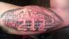 New york city 212 bridge skyline tattoo black and white custom