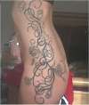 Rose and Vine Side Tattoo