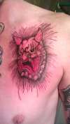 Sailor Jerry Old School devil Oni mask demon japanese warrior tattoo