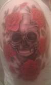 Skull and Roses Tattoo