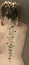 Star Tattoo down spine