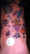 TattooInTattoo Suicide Girl w Sailor Jerry Death Moth