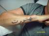 arabic writing on fore arm tattoo