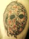 halloween/jason mask tattoo