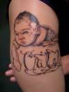 Baby Portrait tattoo